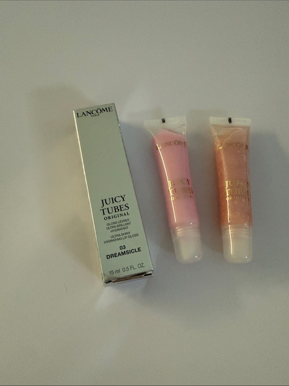 Lancome Juicy Tubes Lip Gloss Duo - Pink & Peach